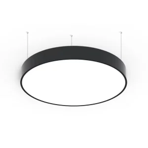 D40/60/90/120 Big Round Commercial Office Flat Panel Light Ultra-bright Ultra Thin Suspension Recessed Round LED Panel Light