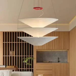 D75cm Oriental Paper Pendant Lamp Tyvek Shade Japanese Washi Chandelier Akari Ceiling LED Light for Living Room Hotel Restaurant