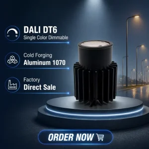 DALI DT6 Single Color Dimmable 15W 4100K Neutral White GU10 LED Module with Bridgelux COB IP20 CE RoHS Certified