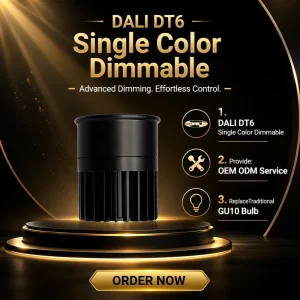 DALI DT6 Single Color GU10 LED Module 7W Factory Direct Sale High Energy Efficiency Pure Aluminum Better Heat Dissipation