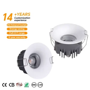 DALI Dimmable LED Spotlight IP65 7 Inch COB Aluminum Lamp Body Narrow Beam Angle Smart Ceiling Light for Outdoor Spotlight
