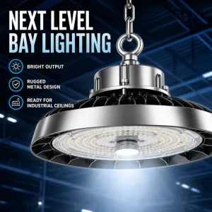 DALI Dimmable LED UFO High Bay Light 200W 300W IP65 AC110V 277V Factory Warehouse Sport Hall Lighting