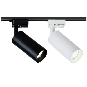 DALI Magnetic Aluminum Track Light 7W 9W 12W 15W Modern Anti Glare COB LED Supermarket Lighting 4 Wire Adjustable Indoor Spot