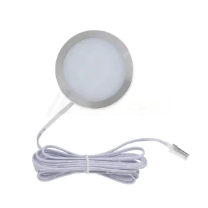 DC 12V Dimmable 2W 3W 5W LED Round Cabinet Lights 3000K 4000K 6000K 60 80mm Aluminium Shell Kitchen Closet Display Home Lighting