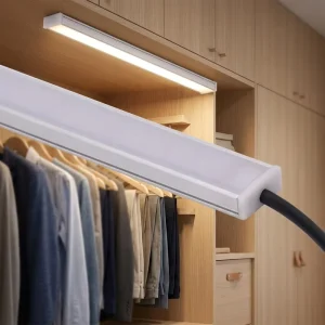 DC 12V Modern PC White Warm White LED Thin Strip Cabinet Sensor Light for Wardrobe