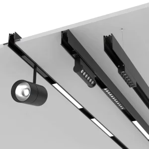 DC 24V 48V Slim Smart Track Magnetic Lighting System Surface Recessed Fixture Aluminium Ceiling LED Magnetic Track Light