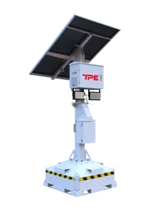 DC Powered LiFePo4 2*100W LED Block Light Tower with Smart MPPT Solar Charge Controller for Construction Sites