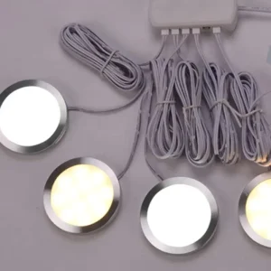 DC12V 12Pcs IP67 Waterproof Ultra Thin Smart LED Cabinet Sensor Light for Wardrobe Lighting Decoration