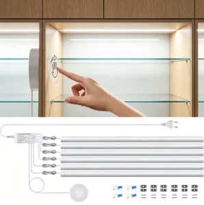 DC12V 24V Cabinet Lights with Touch and Sensing Functions 50cm Length 3000k 4000k 6000k LED Hard Light bar for Display