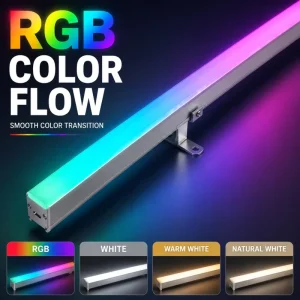 DC24V 15W Single Color LED Linear Light Ra80 Low Glare Adjustable Beam for Ancient Town Riverfront Hotel Plaza Illumination