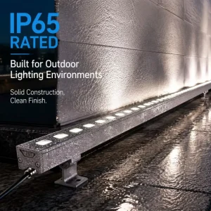 DC24V 24W Single Color LED Wall Washer IP67 Ra80 Warm White Linear Light for Ancient Town River Municipal Facade Lighting