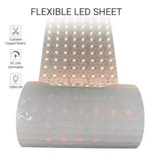 DC24V Flexible LED Sheet Panel Custom CCT RGBW Dimmable Backlight Light Mat for Signs Display Cabinet Interior Decoration