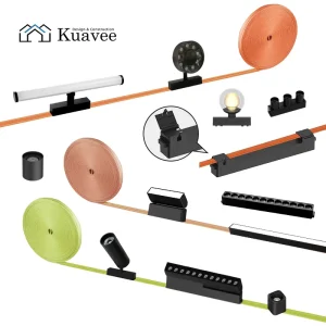 DC48V LED Flexible Woven Belt Track Light Modern Living Room Smart Magnetic Lighting Embedded Ultra Thin Magnetic Track Light