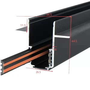 DC48V LED Recessed Trimless Plaster Magnetic Aluminum Alloy Track Lights Dimmable Contemporary Home Commercial Lighting