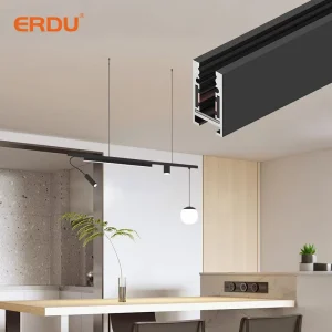 DC48V Recessed Ceiling Pendant Magnetic Track Spotlight Aluminum Modern LED COB Dimmable Supermarket Office