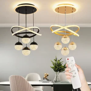 DIY 3in1 LED Pendant Light Ceiling Light Chandelier Indoor Lighting for Shop Bar Restaurant Hotel Living Room Bedroom Dining Room