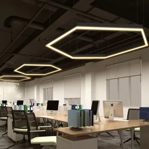 DIY Linear Office Lighting Customized Shape Linkable Connective Linear 220V Track Light DALI Commercial Linear Rail Lighting
