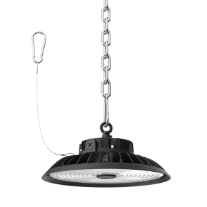 DLC Certified Aluminum Alloy UFO High Bay Light 100W 170lm/w for Garage Supermarket Gymnasium Factory Lighting