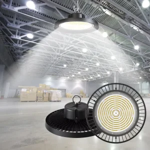 DLC ETL 150W 22500LM Aluminum IP65 Waterproof Industrial Commercial LED High Bay Fixture Dimmable Ceiling Highbay Light