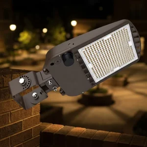 DLC LED Parking Lot & Area Lighting 150W CCT Selectable 3000K/4000K/5000K With Photocell & Slip Fitter ETL for Parking Lot Light