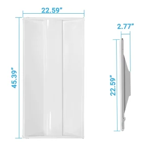 DLC Listed BLE Mesh Smart Control LED Troffer Light with Smart Sensor Can Tunable White