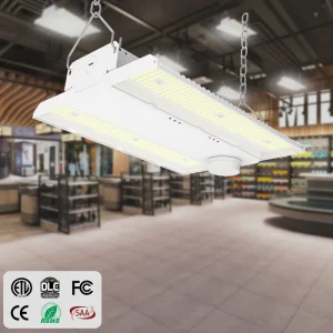 DLC Premium IP65 Waterproof Commercial Warehouse Lighting LED Linear High Bay Light