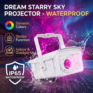 DMX 3W Full Color Laser Projector Dreamy Starry Sky Effect RGB Stage Light for Indoor Bar Nightclub Restaurant DJ Party
