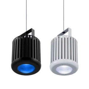 DMX Controlled 70W Profile Spotlights RGBW Color Changing LED Ra90 IP20 Hanging Mount Dimmable Multi Voltage Powder Coated