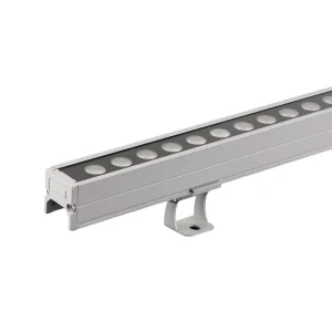 DMX Controlled Outdoor Facade Linear LED Strip Light RGB Full Color Aluminum Tempered Glass High CRI 90 DC 24V 3 Year Warranty