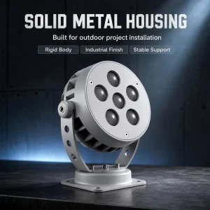 DMX512 Lighting Controller Aluminium Housing IP66 High Bright LED 9W 12W Hotel Balcony Courtyard Round LED Spotlight Projector