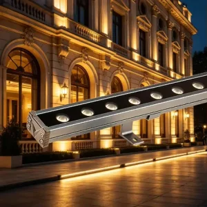 DMX512 RGB LED Linear Wall Washer Light IP65 Waterproof Aluminum Architectural Facade Bridge Landscape Lighting