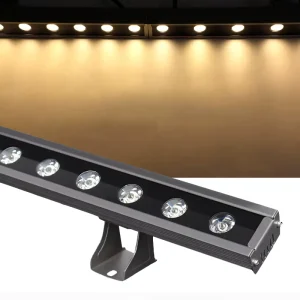 DMX512 Wall Washer Light 36W 24W RGB Linear LED IP68 Waterproof Outdoor Architectural Building Facade Lighting Illumination