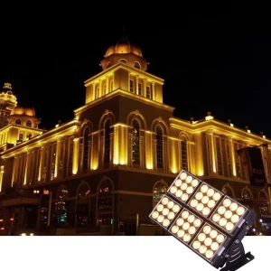 DMX512 Wireless Control LED Floodlight Machine RGB Color Dimmable Landscape Architectural Wall washing Spotlight