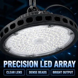 DOB 150W 200W 300W 400W High Bay Light IP65 SMD2835 28000 Lumens Adjustable Wattage Dimmable for Warehouse