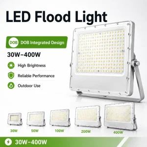 DOB LED Flood Light Integrated Driver IP66 Wide Voltage Parking Lot Billboard Project