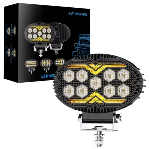 DXZ 55C BW T9 5.5inch LED Driving DRL Spotlights for UTV Boat Offroad Vehicles Aluminum Alloy 12-24V 28W OE 55CBWT9