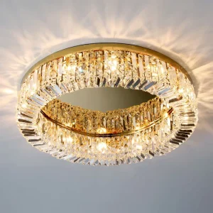 Decoration Ceiling Lamp Bedroom Living Room Luxury Round K9 Crystal Modern Ceiling Light