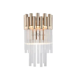 Decoration Wall Lamp Luxury for Home Crystal Glass Round Home Light Indoor Modern Gold Hotel Wall Light