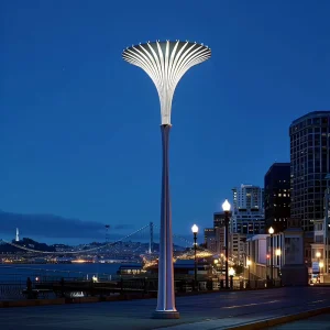 Decorative Cast Aluminum LED Garden Light Pole Modern Road Street Lamps Pole