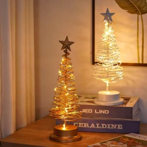 Decorative Figurine Lamp Festive Atmosphere Star Lamp Room Decoration Iron Art Night Light