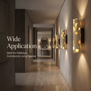 Decorative Modern Terrazzo Stone Wall Lamp G9 LED Wall Sconce 85 265V Up Down Beam Bedroom Lighting 90 CRI