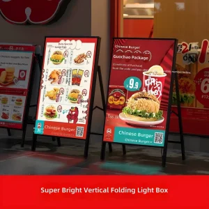 Decorative Pull out Tempered Glass LED Light Box with Eco Friendly Aluminum Frame Water Resistant Design
