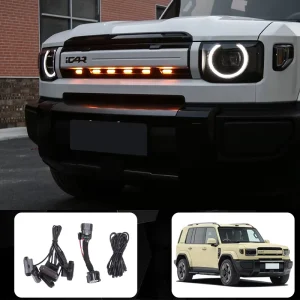 Dedicated for Chery ICAR V27 Grille Small Yellow Light High Brightness LED Daytime Running Light ICAR V27 Accessories