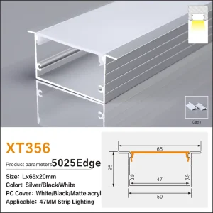 Dedicated for Colorful Light Strip Square Sturdy Aluminum Alloy Customized LED Profile Channels Crown Molding Modern Interior