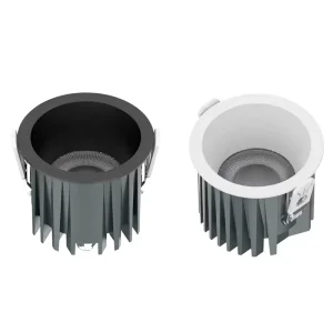 Deep Anti Glare LED Downlight UGR<19 COB Recessed Ceiling Spotlight CRI 90+ for Luxury Hotel & Home Projects