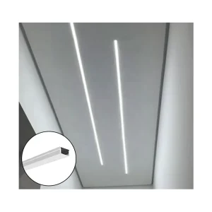 Deep Recessed LED Aluminum Profile for 18mm COB Strip Commercial Lighting Dotless LED Channel ALP014 R