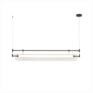Design Sense Long Line Stripe Pendant Light Simple Modern Light Luxury Fashion Chandelier