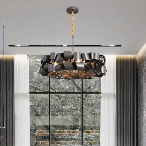 Designer Italian Minimalist Chandelier Modern Light Luxury Art Pendant Light for Villa Dining and Living Space