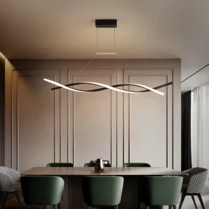Designer Linear Irregular Hanging Pendant Light Living Room Nordic Led Modern Chandelier Centerpieces for Dinner Room Restaurant
