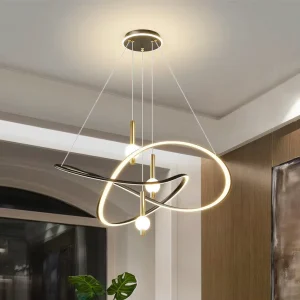 Designer Nordic Dining Room Living Room Ceiling Hanging Lights Lighting Fixtures Modern LED Chandeliers Pendant Lights
